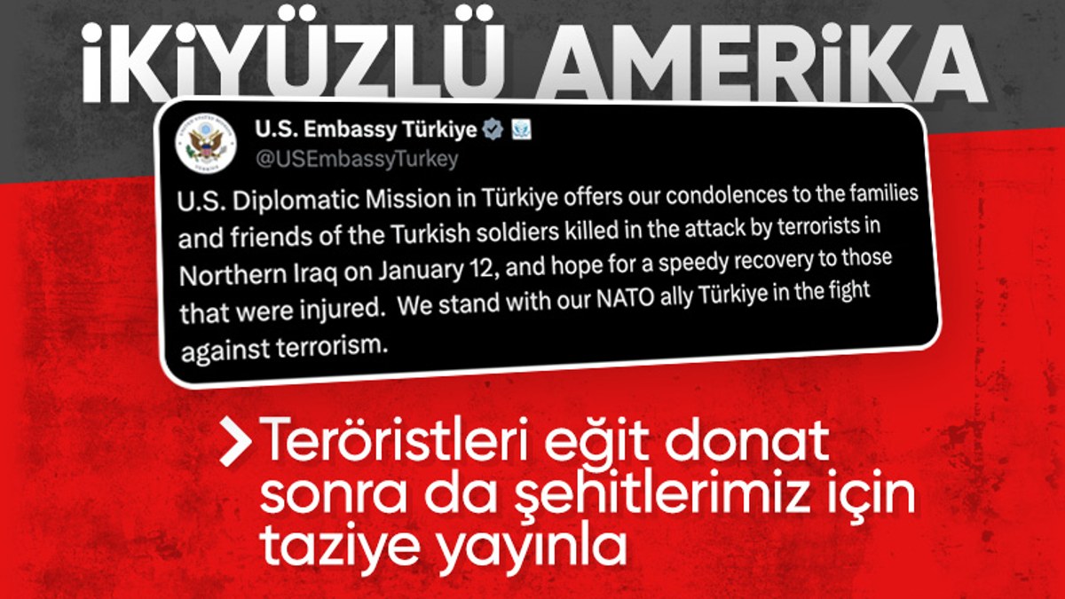 ABD Ankara Büyükelçiliği'nden Türkiye'ye taziye mesajı: Terörle mücadelede yanınızdayız