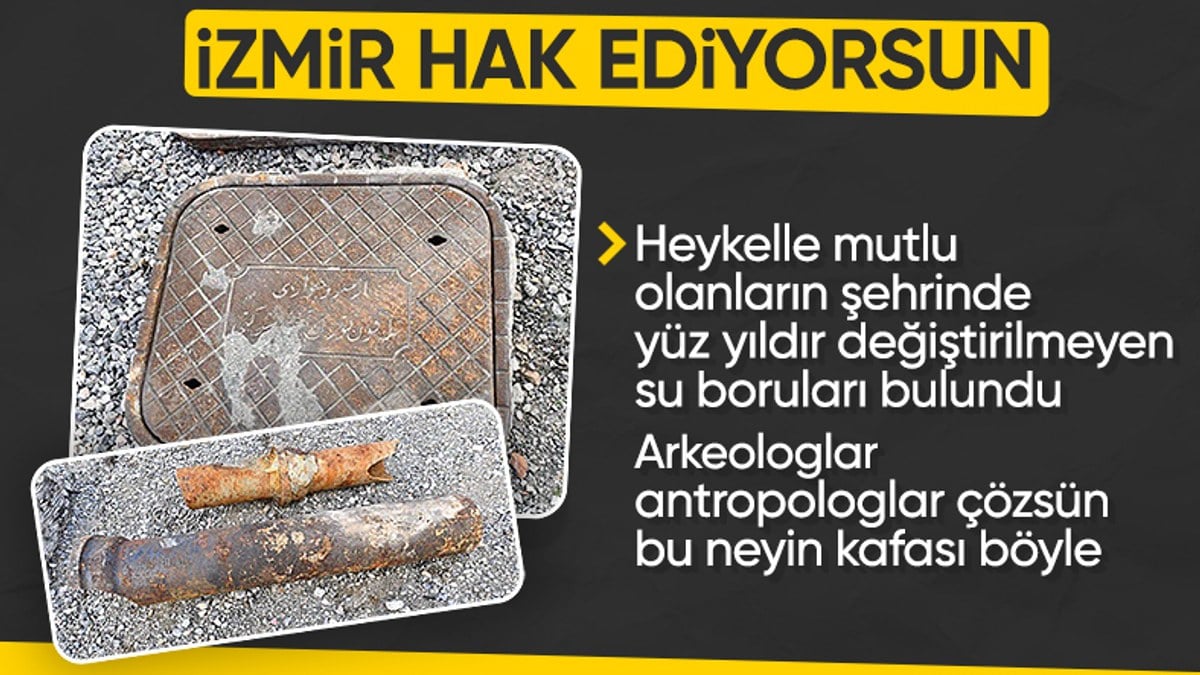 İzmir'de altyapı yenileme çalışmasında ortaya çıkan gerçek! 19. yüzyıldan beri hiç ellenmemiş