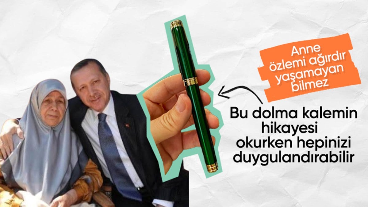 Cumhurbaşkanı Erdoğan’ın duygulandıran kalem anısı