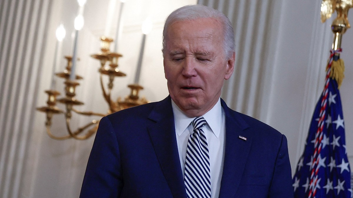 Joe Biden'ın konuşması Filistin protestosuyla kesildi