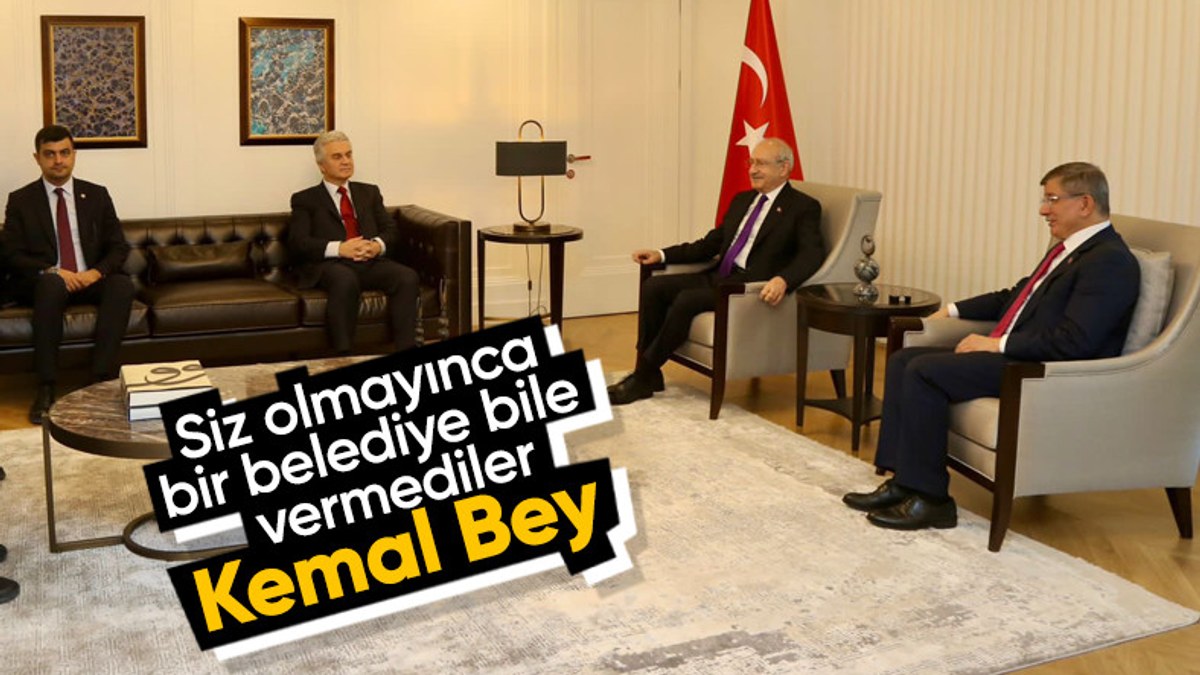 Kemal Kılıçdaroğlu, Ahmet Davutoğlu'nu makamında ziyaret etti