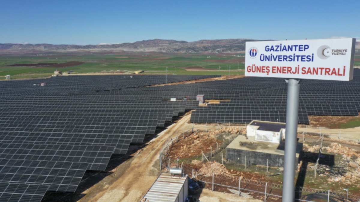 Gaziantep'te yenilenebilir enerji için çalışmalar sürüyor: 54 bin karbon emisyonu önleniyor