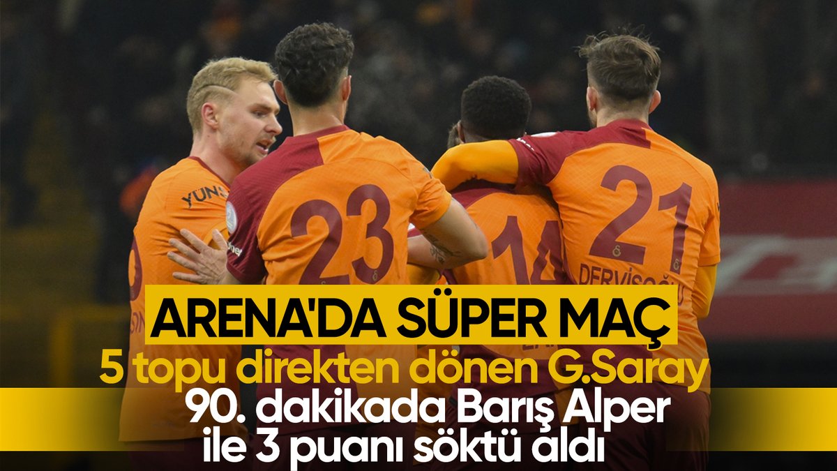 Galatasaray, Gaziantep FK'yı iki golle geçti