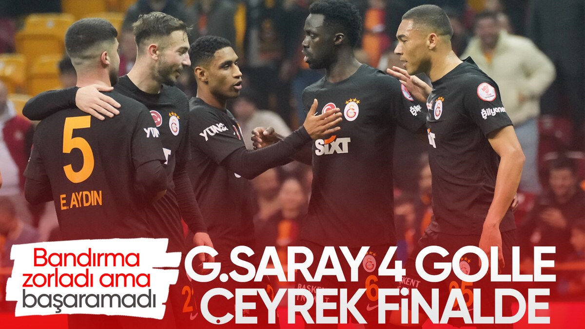 Galatasaray, Bandırmaspor'u eleyerek çeyrek finale çıktı