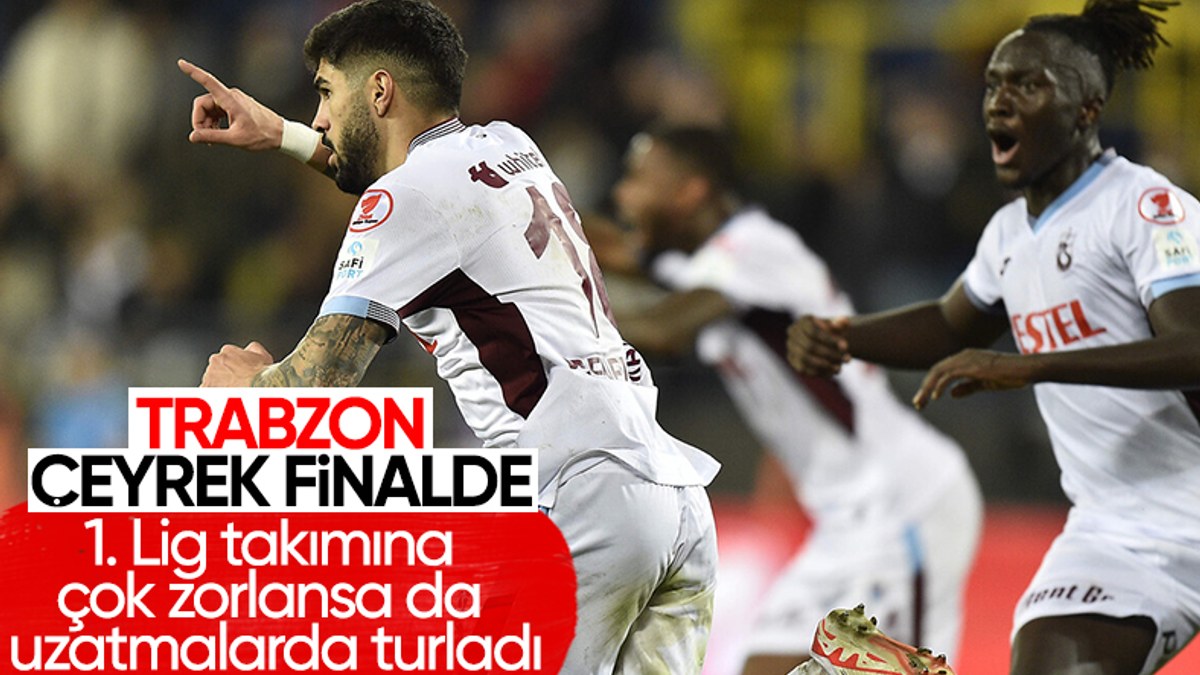 Trabzonspor, uzatmalarda Gençlerbirliği'ni eledi