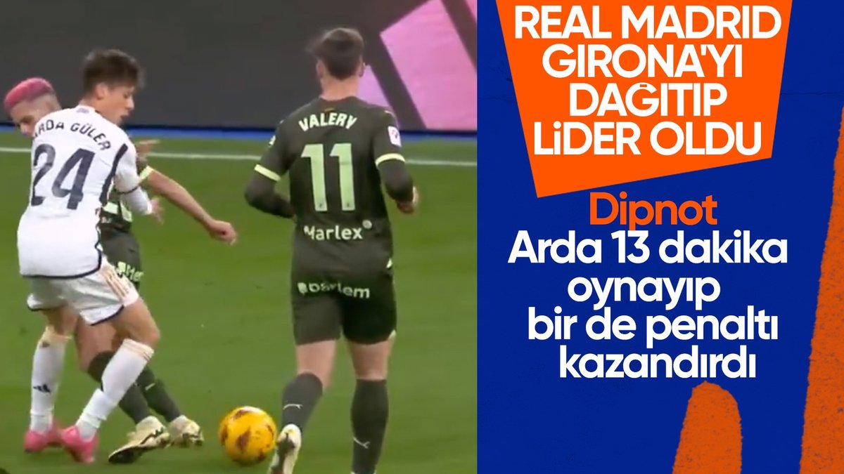 Arda Güler forma giydi! Real Madrid, Girona'yı yenerek liderliği aldı