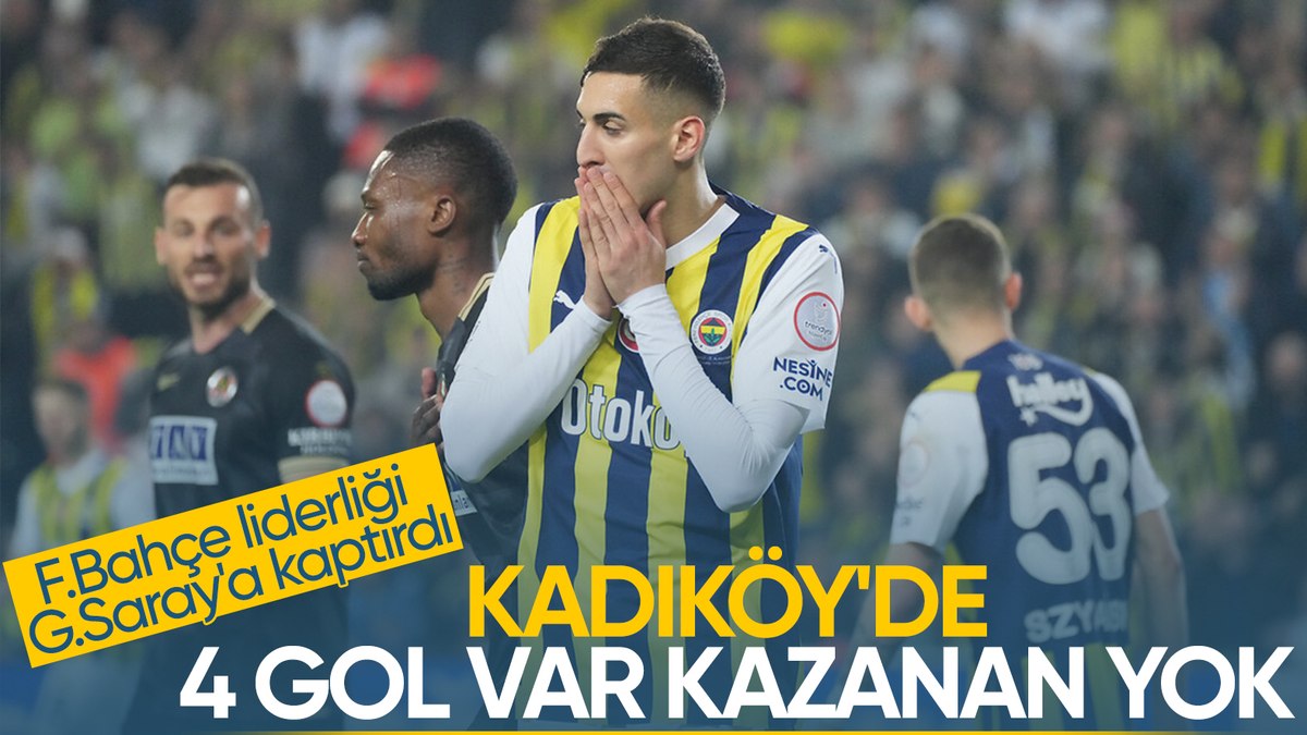 Fenerbahçe, Alanyaspor karşısında iki puan bıraktı