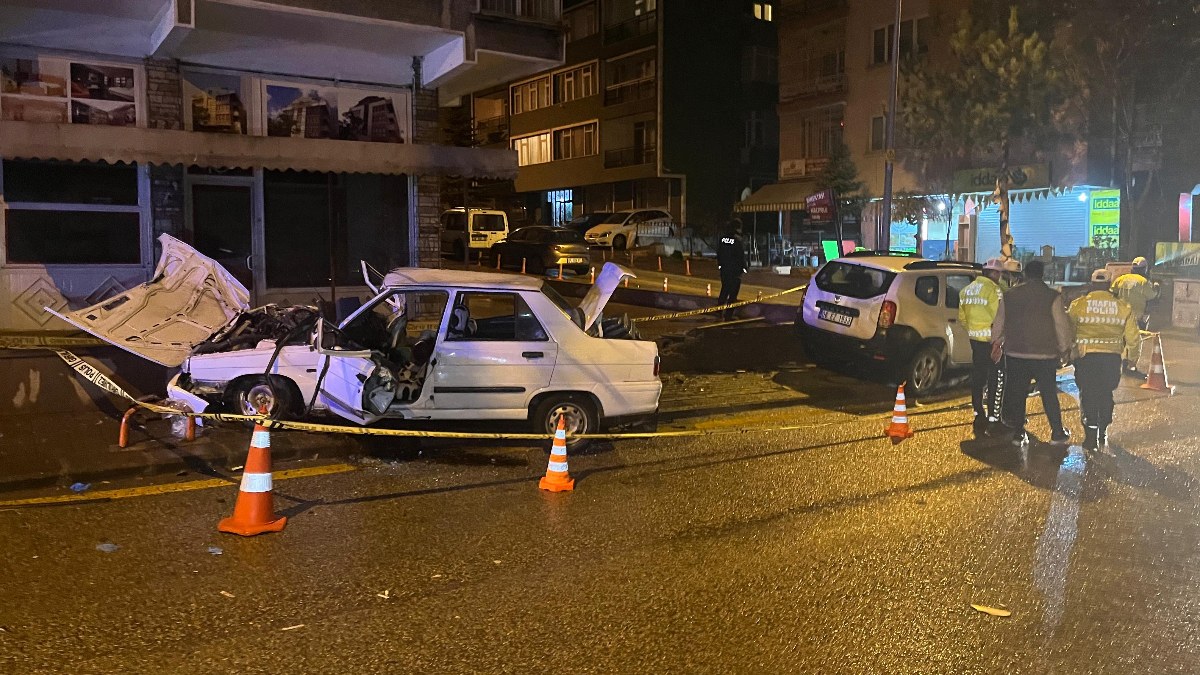 Ankara’da iki otomobil çarpıştı: 1 ölü, 2 yaralı