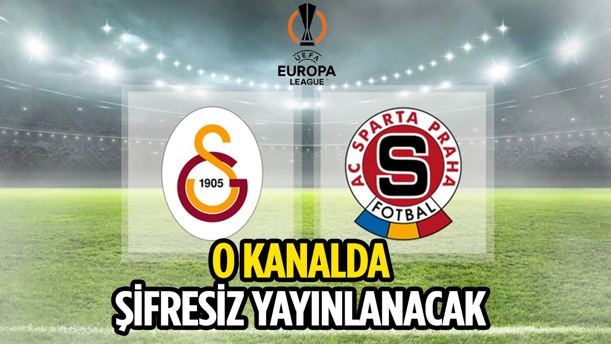 Galatasaray - Sparta Prag maçını şifresiz yayınlıyor! İşte o kanal…