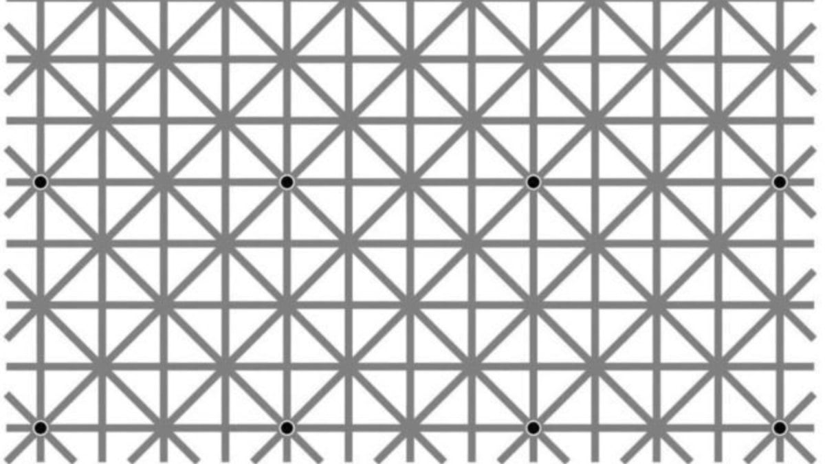Beyin yakan optik illüzyon: Bu resimde kaç tane nokta var? Kimse göremiyor...