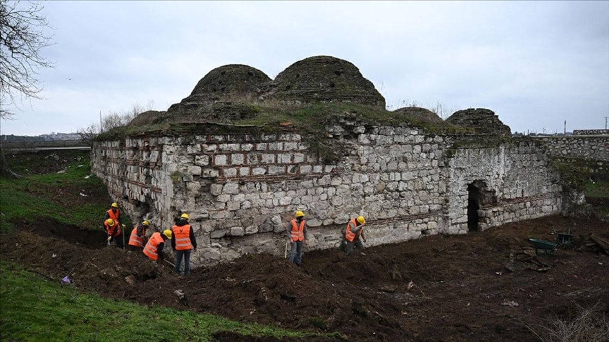Edirne'nin Tarihi Mihal Hamamı restore ediliyor