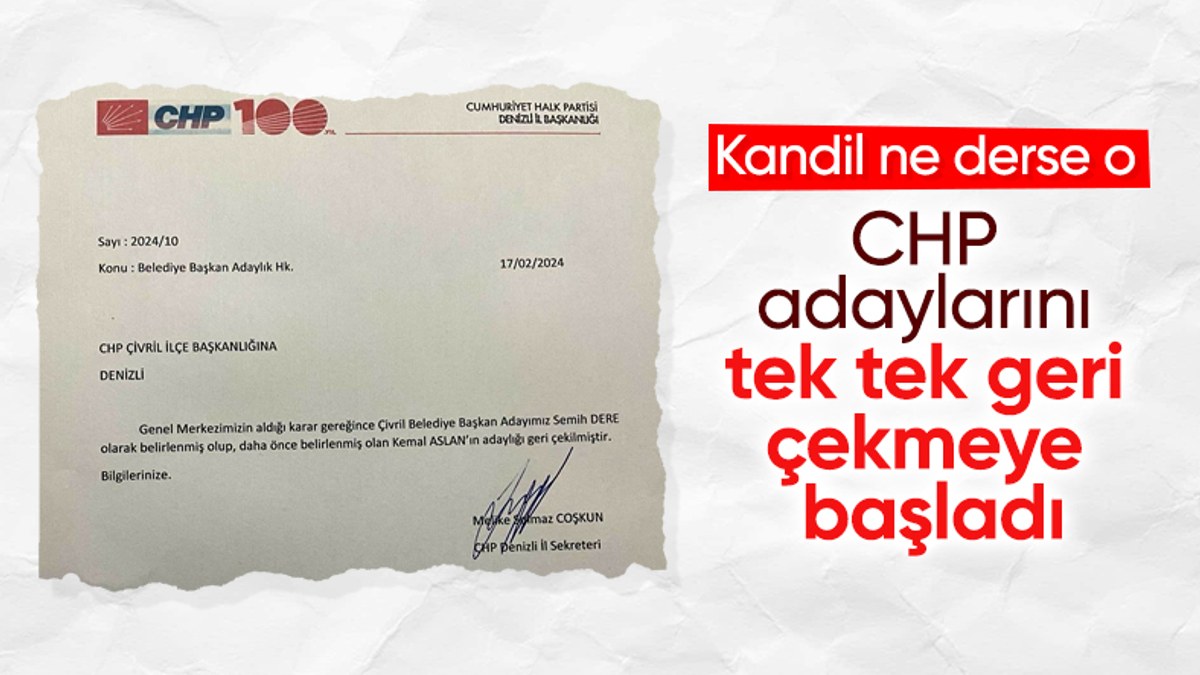 Seçime doğru CHP'de aday krizi! Denizli'de ilçe başkanı adayı geri çekildi