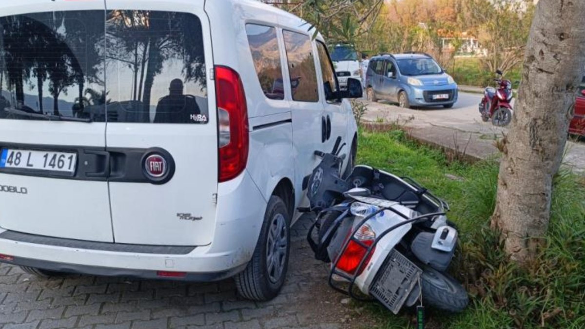 Muğla'da korkutan kaza: 8 yaşındaki çocuk motosikletle kaza yaptı