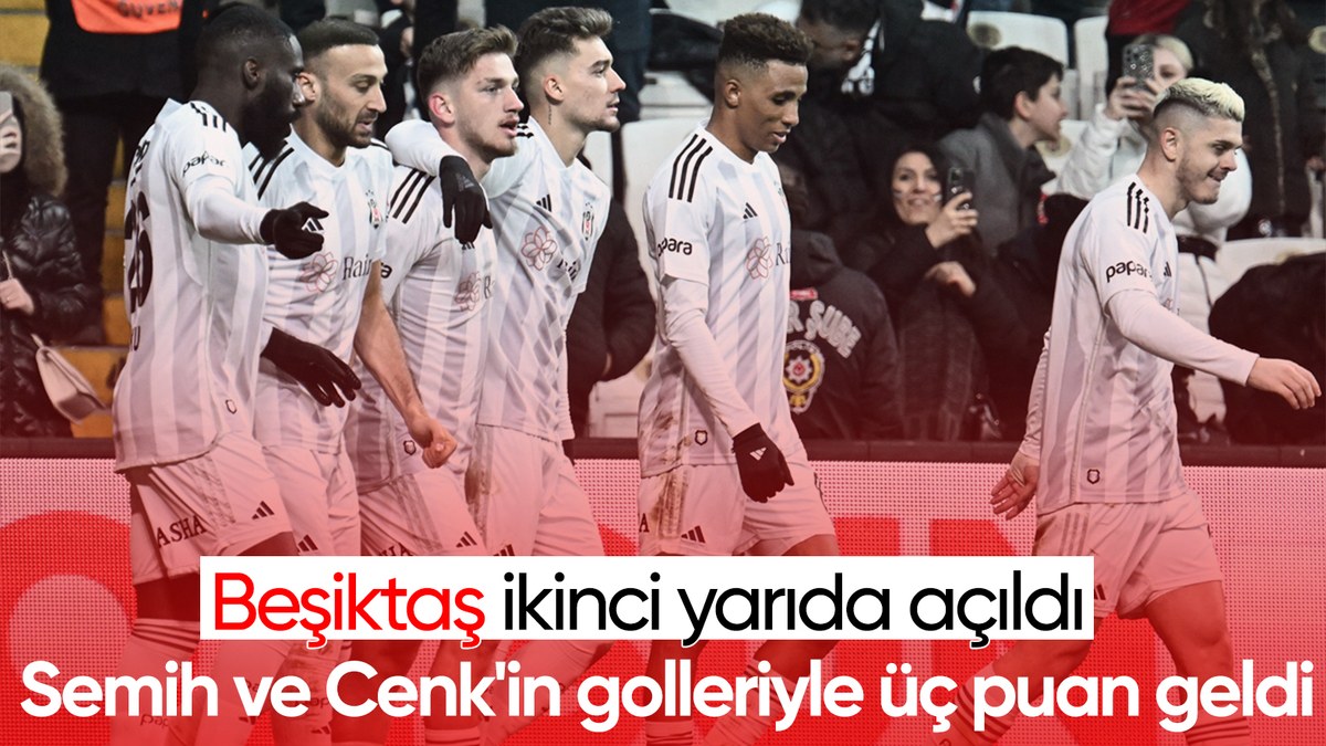 Beşiktaş, Konyaspor'u iki golle geçti