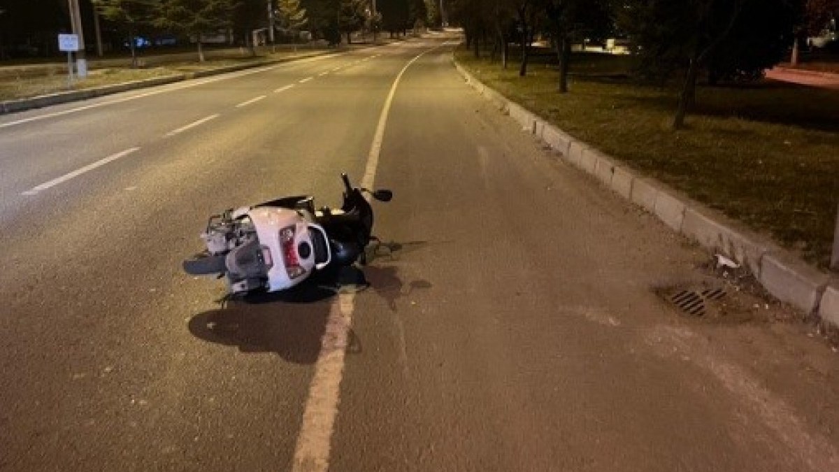 Kütahya'da köpeğe çarpan motosiklet sürücüsü yaralandı