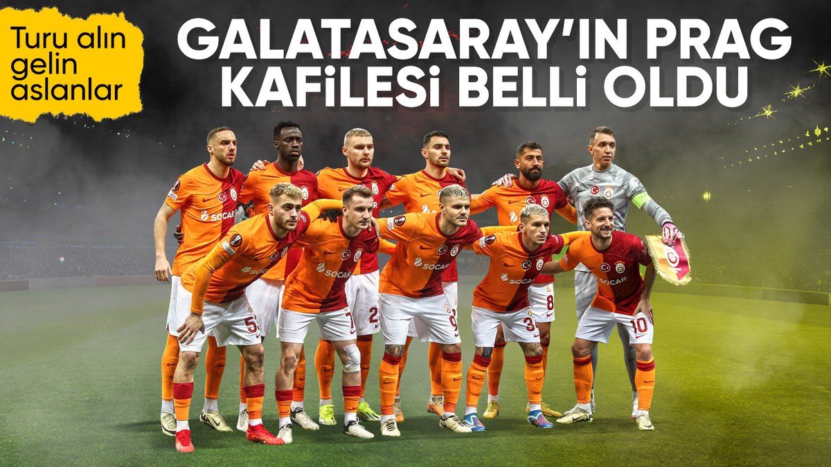 Galatasaray'ın Sparta Prag maçı kamp kadrosu açıklandı