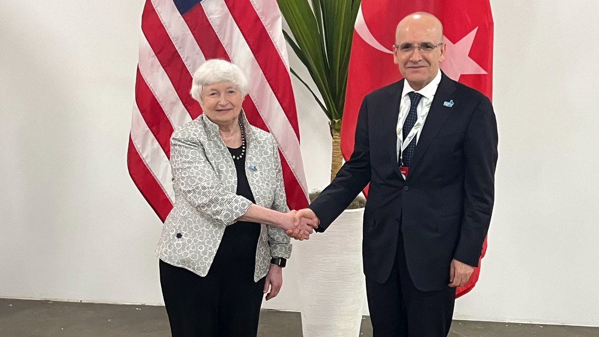 Mehmet Şimşek ve ABD Hazine Bakanı Janet Yellen bir araya geldi