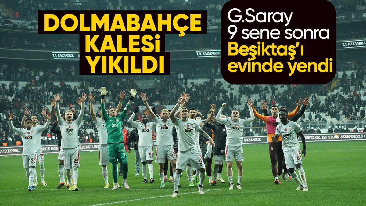 Galatasaray, derbide Beşiktaş'ı devirdi