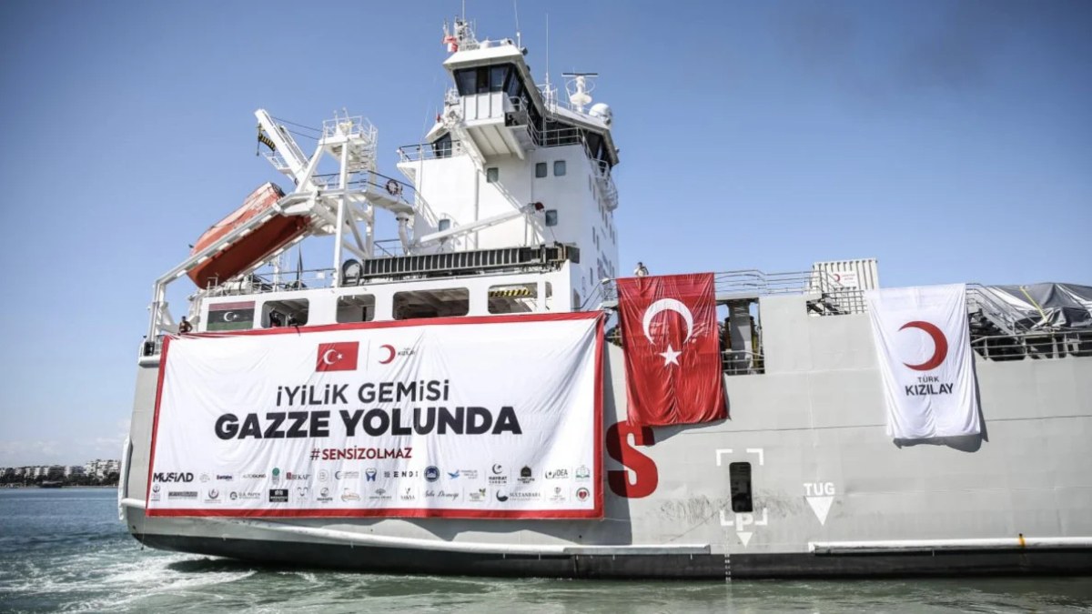 Gazze'ye yardım gemisi dünyaya Türksat ile bağlanacak