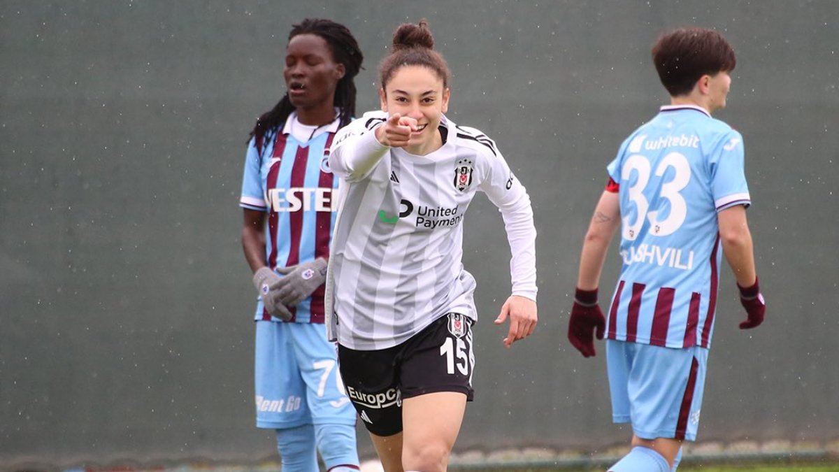 Kadın futbolunda Beşiktaş, Trabzonspor'u iki golle geçti