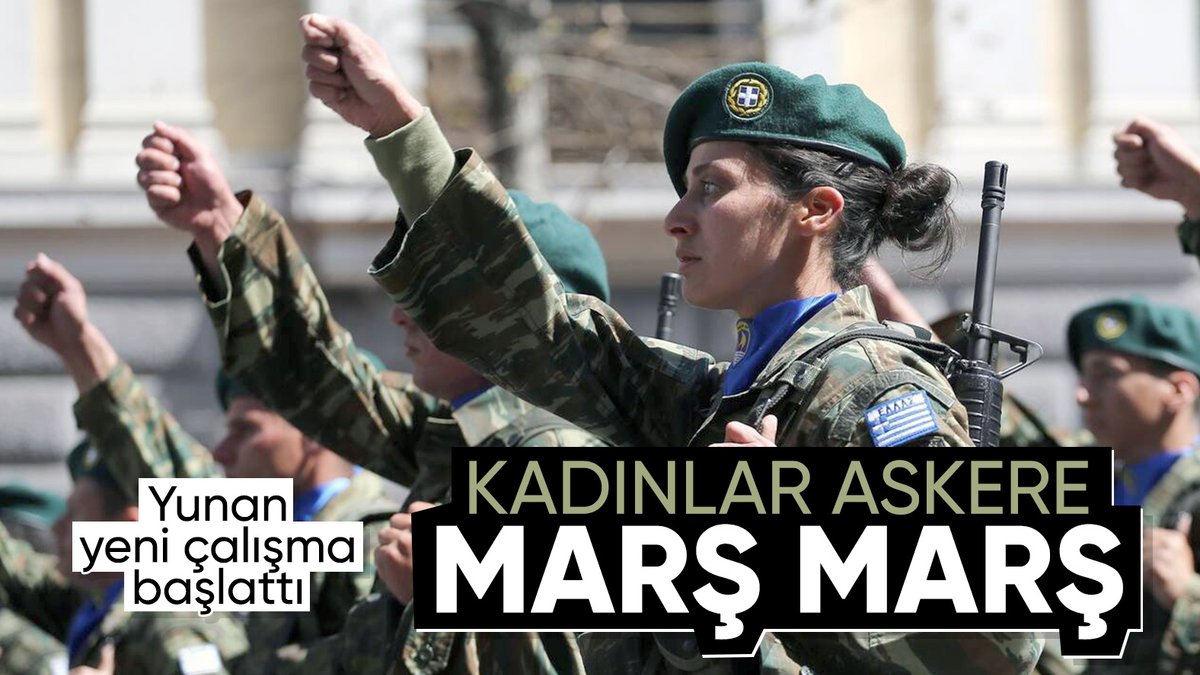 Yunanistan'da gündem: Kadınları gönüllü olarak askere alalım...