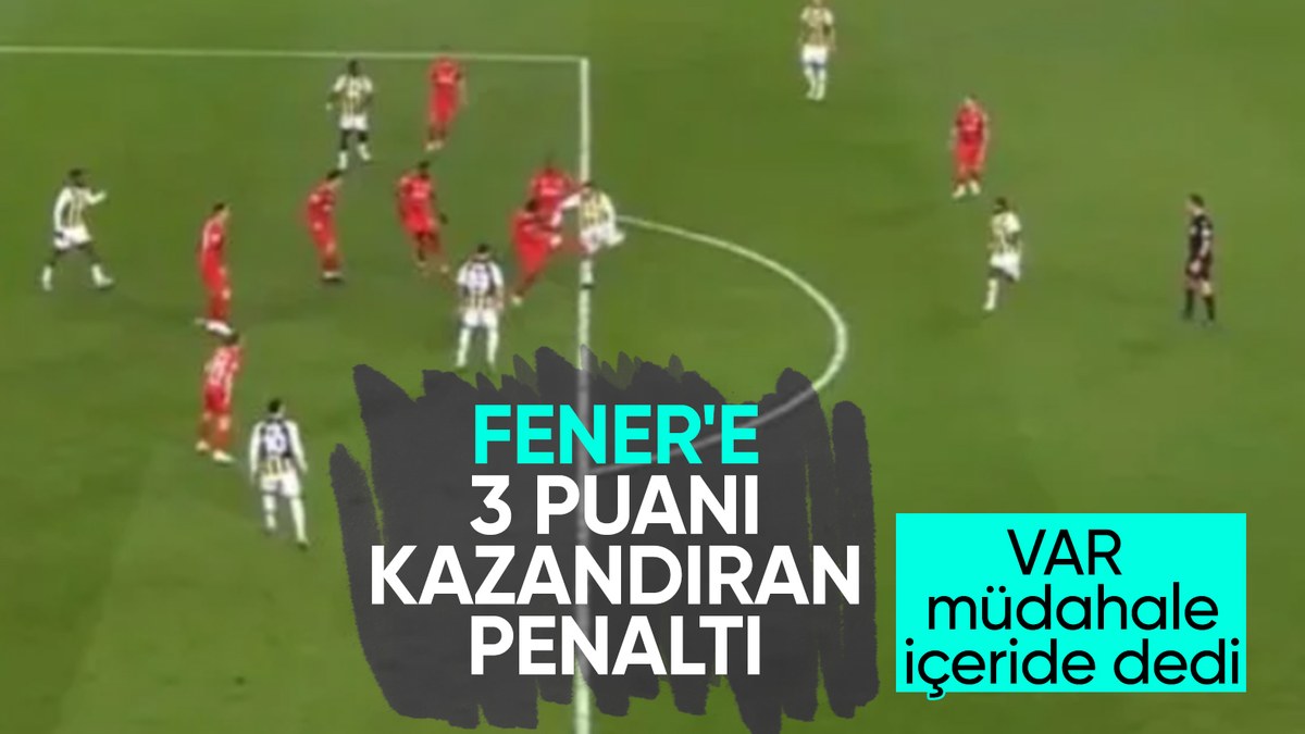 VAR uyardı! Fenerbahçe penaltı kazandı