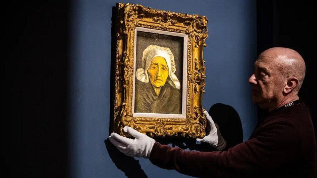 Van Gogh'un 'Beyaz Şapkalı Köylü Kadın' portresi 4.5 milyon euroya satıldı