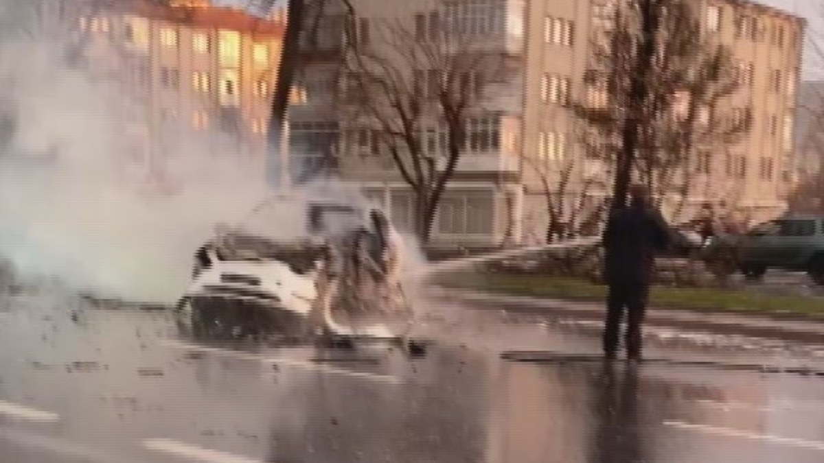 Kayseri'de kazada yanan otomobilin sürücüsü hayatını kaybetti