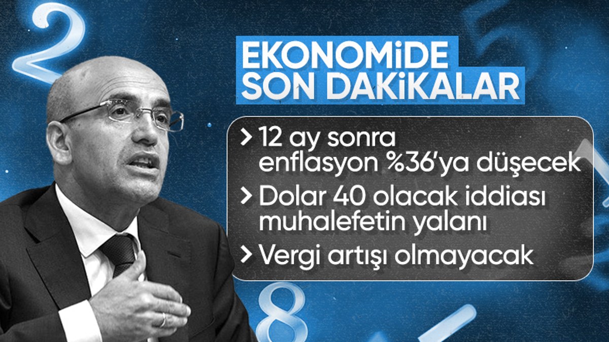 Mehmet Şimşek'ten önemli açıklamalar: Dolar iddiası, enflasyon, vergi artışı...
