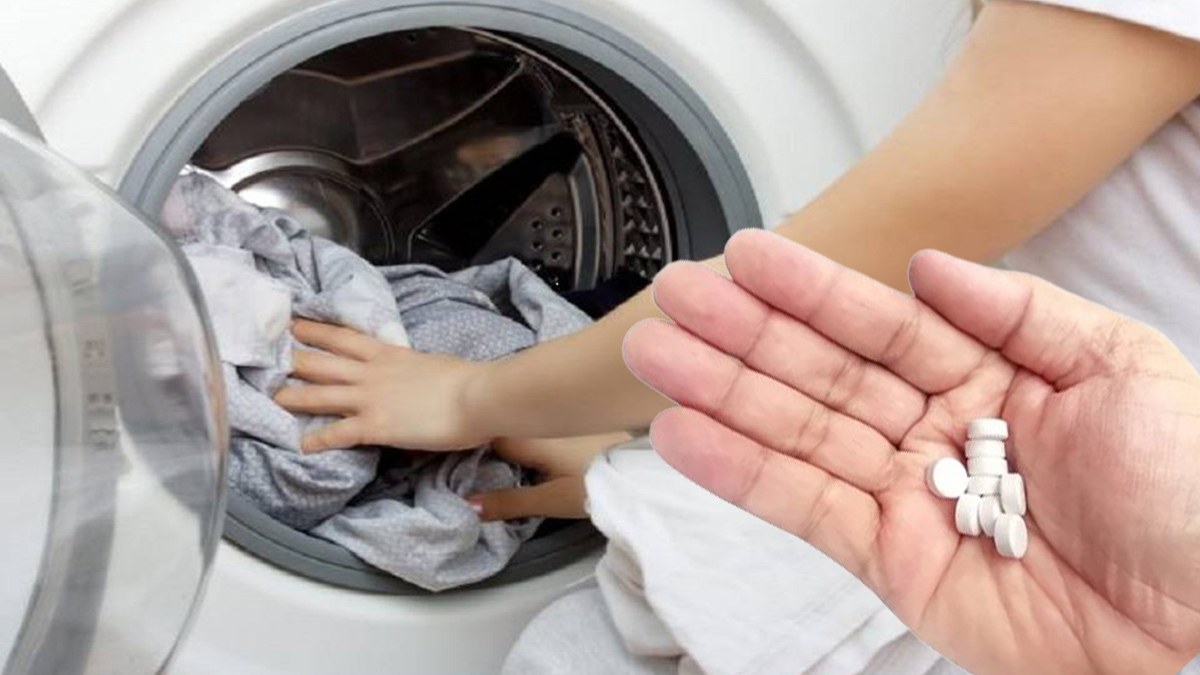Çamaşır makinesine aspirin atın, çamaşırlarınızdaki o derde son verin….