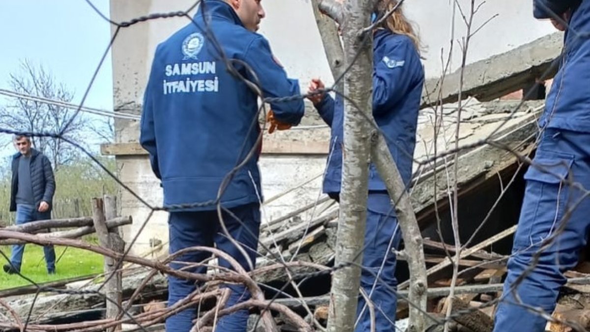 Samsun'da yeni yapılan balkon çöktü: 1 ölü