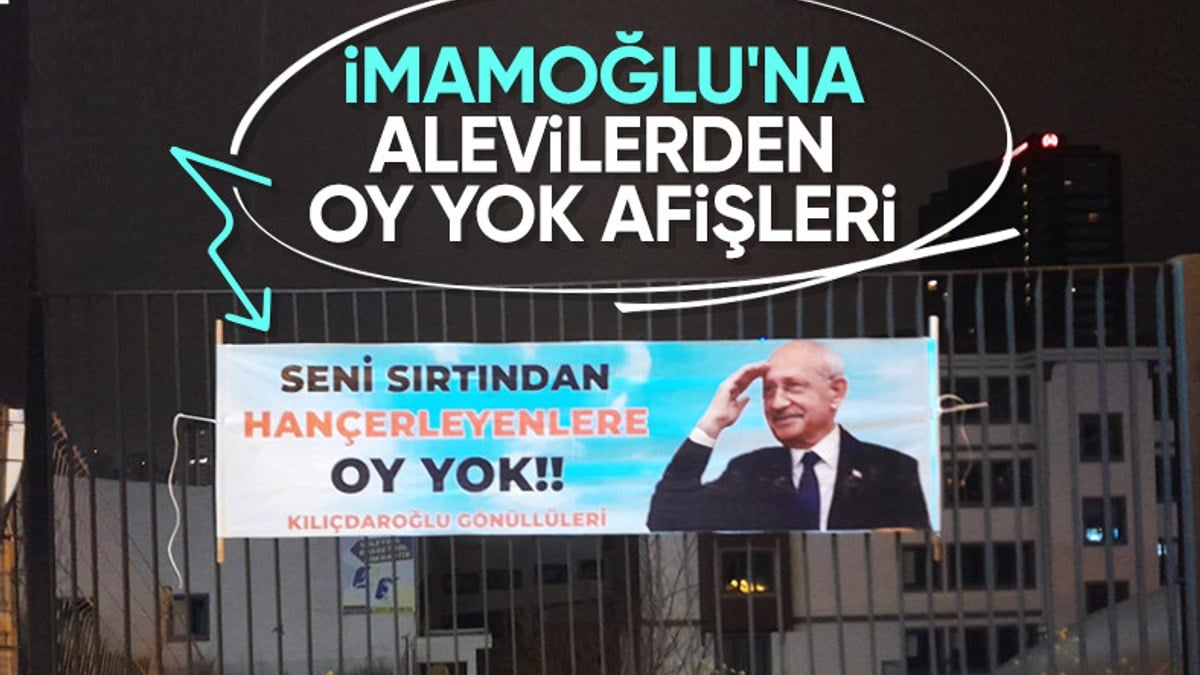 Kemal Kılıçdaroğlu'nun destekçileri İstanbul'a afişler astı: 'Sırtından hançerleyenlere oy yok'