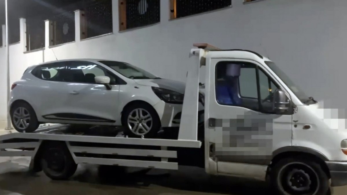 Tekirdağ'da çekiciye yüklenen otomobilde uyuşturucu ele geçirildi