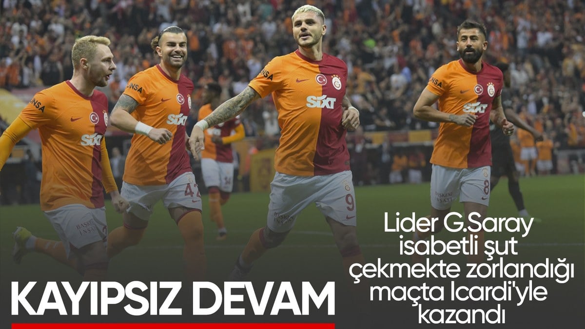 Lider Galatasaray, Hatayspor'u tek golle yendi