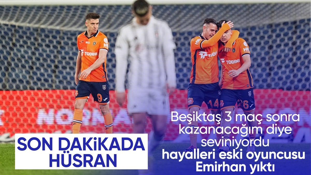 Beşiktaş, Başakşehir deplasmanında iki puan bıraktı
