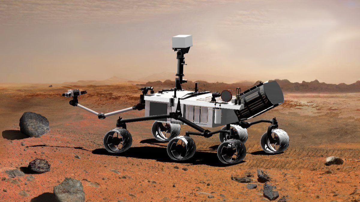 NASA'nın Mars'taki Curiosity, kurumuş sanılan nehirde araştırma yapıyor