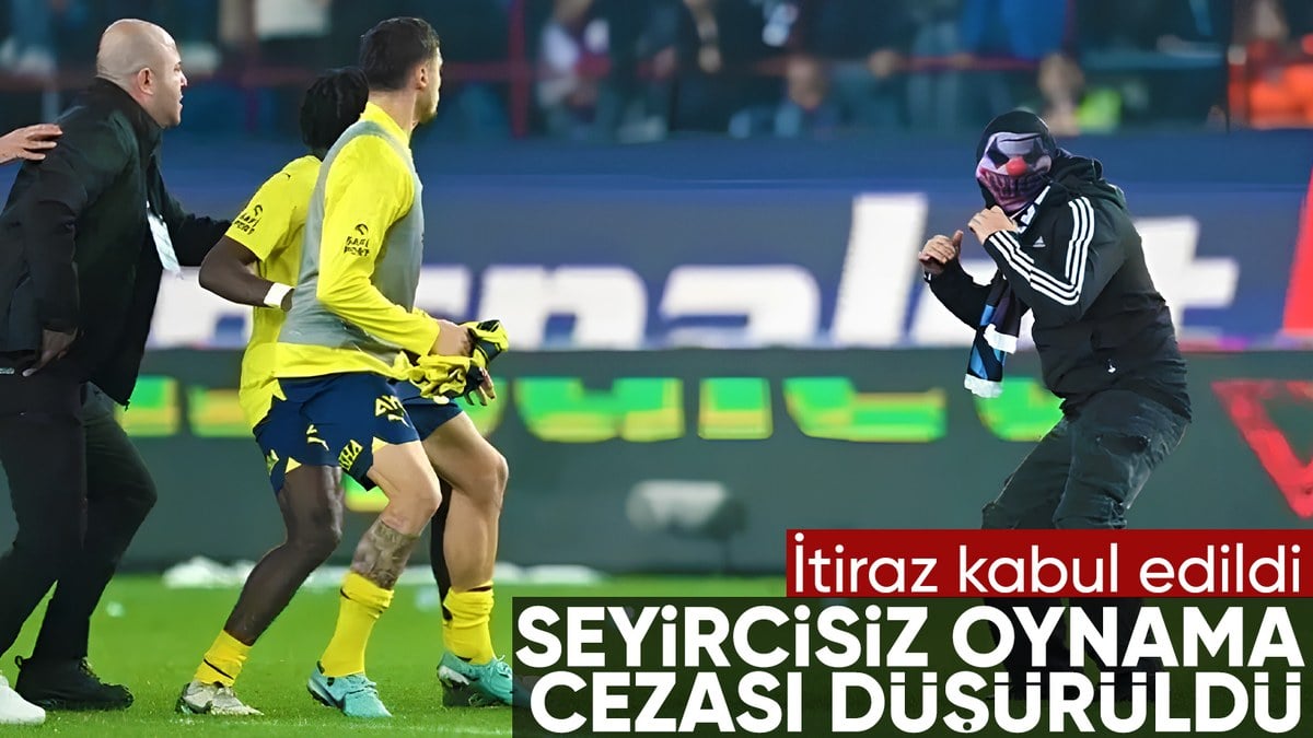 Trabzonspor'un 6 maçlık seyircisiz oynama cezası 4 maça düşürüldü