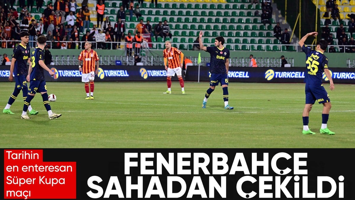 Fenerbahçe, Galatasaray'la oynanan Süper Kupa maçından çekildi