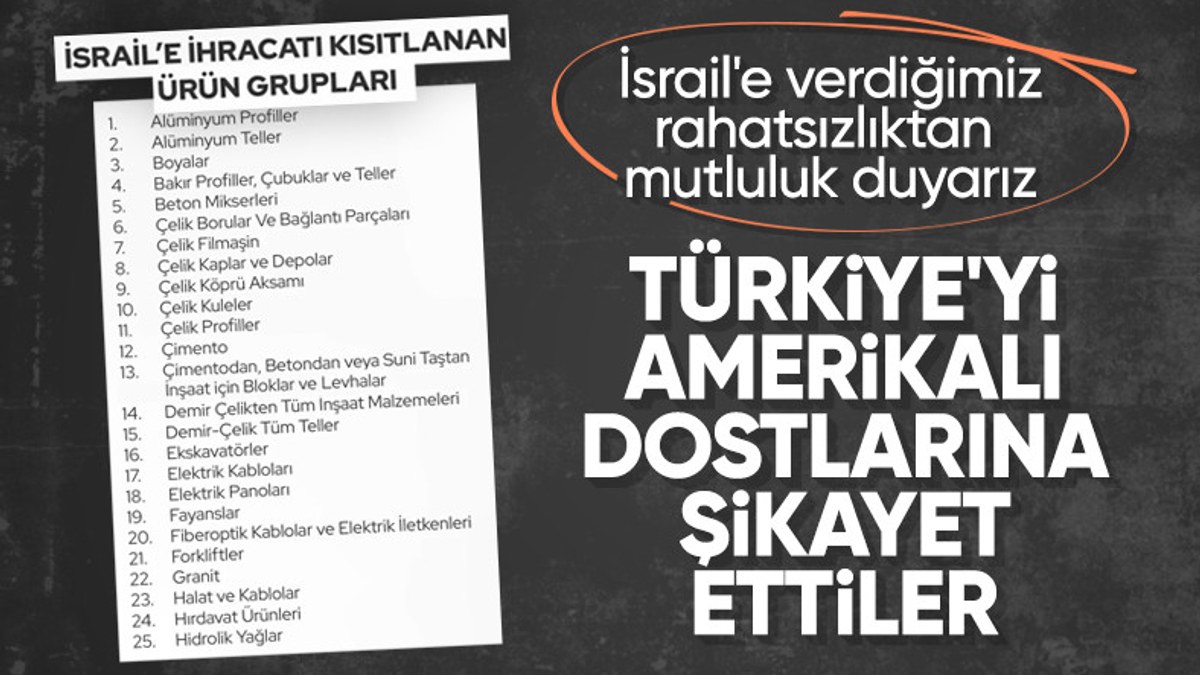 Türkiye, İsrail'le ihracatı kısıtladı! Dışişleri Bakanı Katz açıklama yaptı