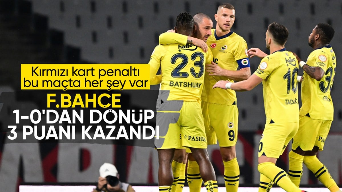 Fenerbahçe, Fatih Karagümrük karşısında üç puanın sahibi oldu