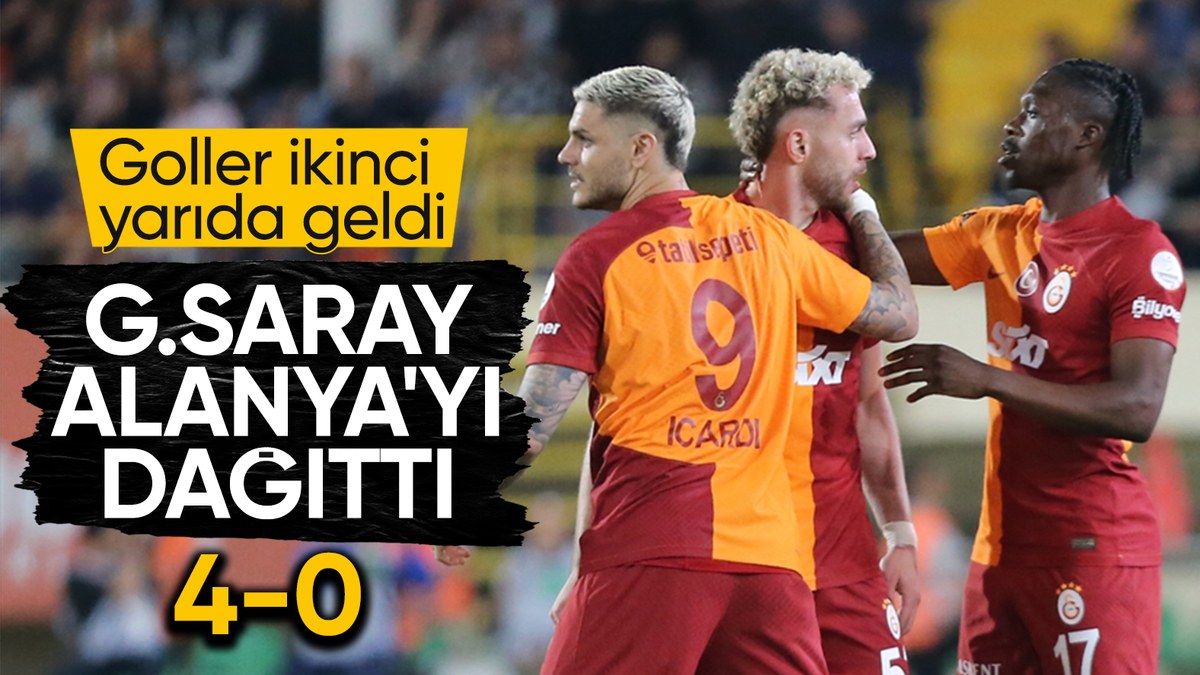 Galatasaray, Alanyaspor'u farklı geçti