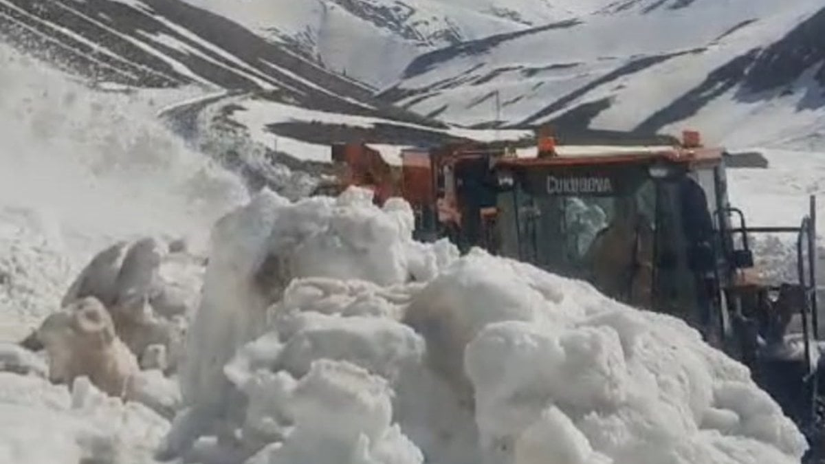 Van-Bahçesaray kara yolu, 4 ay sonra kardan temizleniyor