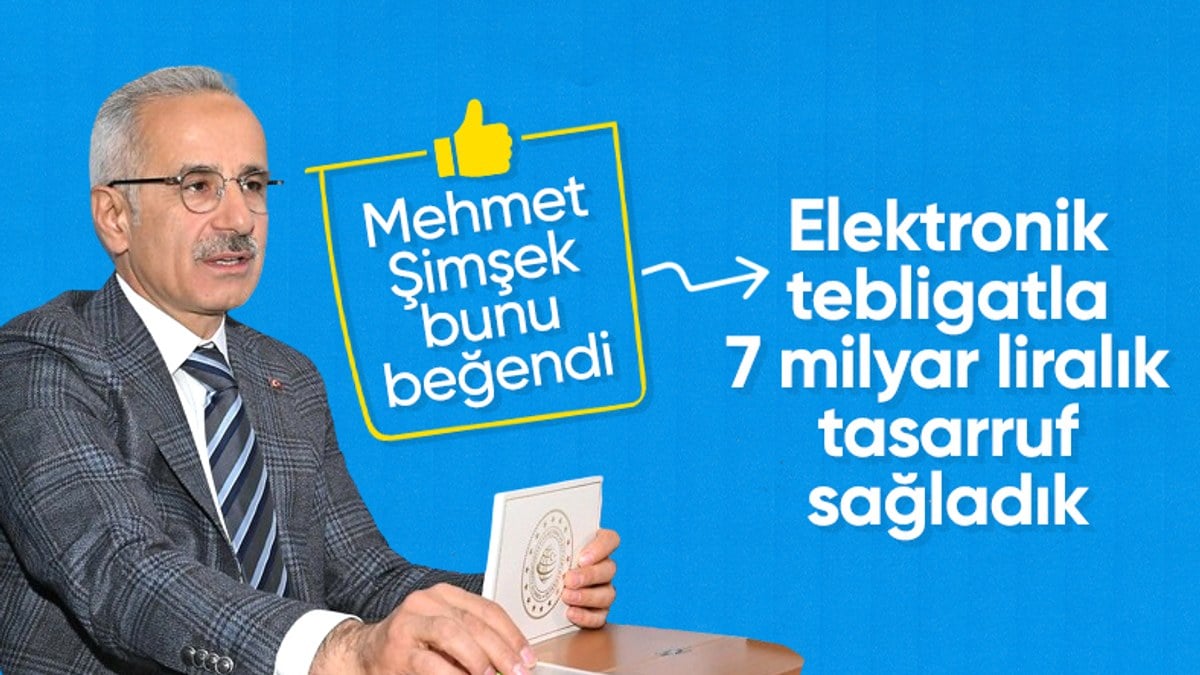 Abdulkadir Uraloğlu: Elektronik tebligat adedi 213 milyona ulaştı