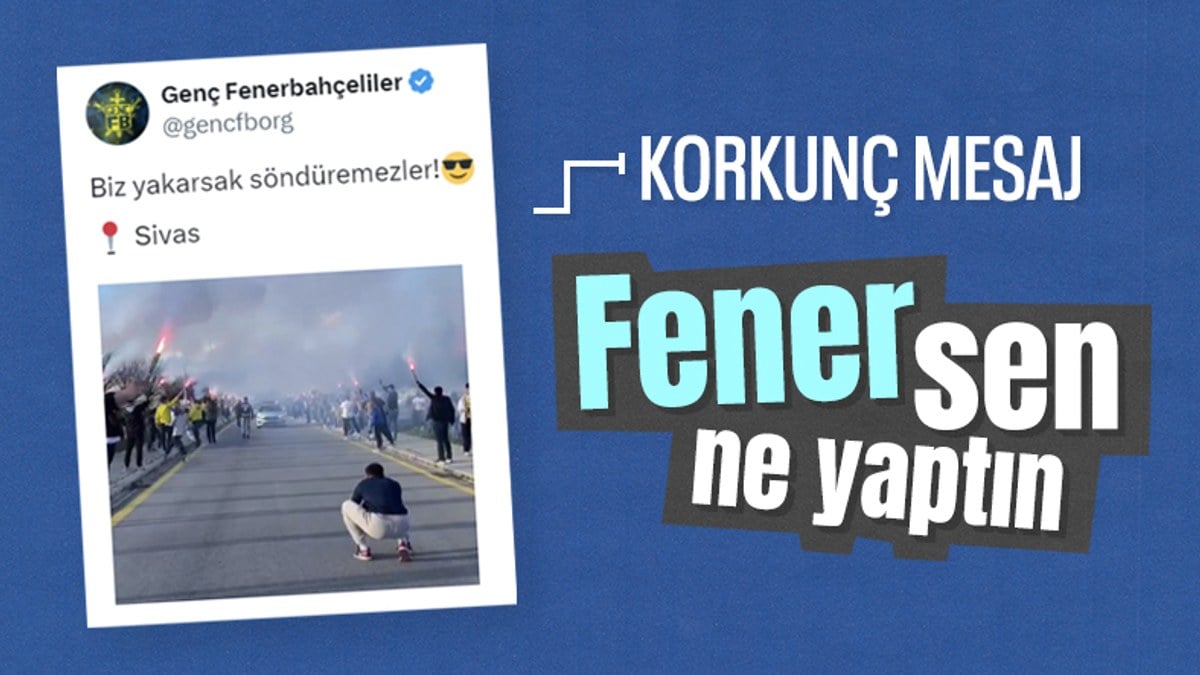 Genç Fenerbahçelilerden tepki çeken paylaşım: Biz yakarsak söndüremezler