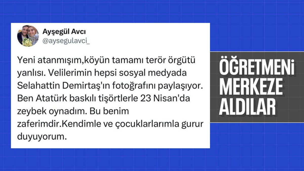 Bitlis'te paylaşımı nedeniyle hedef olan öğretmen merkeze alındı