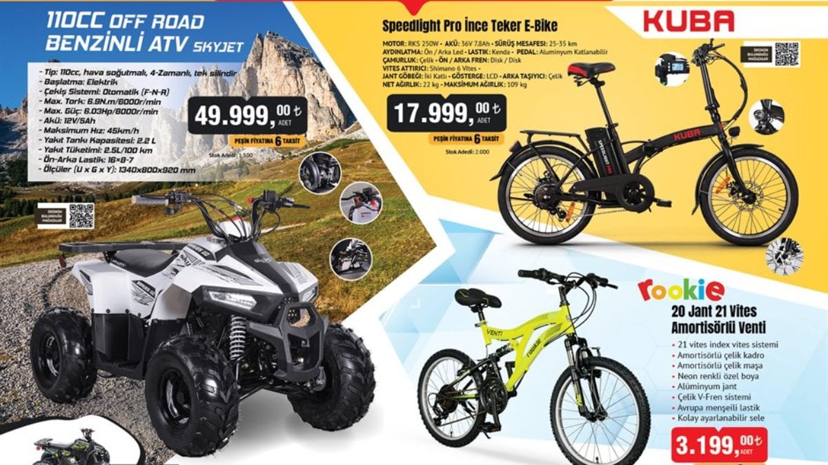 Fiyatını duyan BİM'e koşacak: Benzinli ATV aktüelde! 10 Mayıs BİM aktüel ürünler afişi...