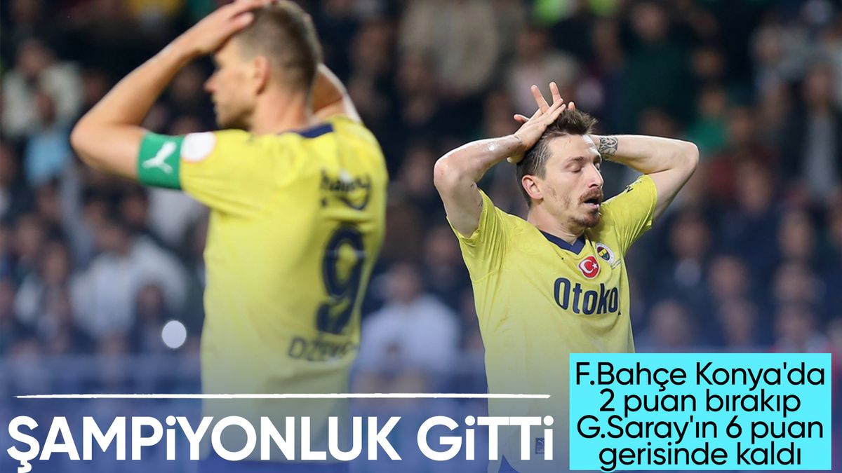 Fenerbah�e, Konyaspor deplasman�nda iki puan b�rakt�