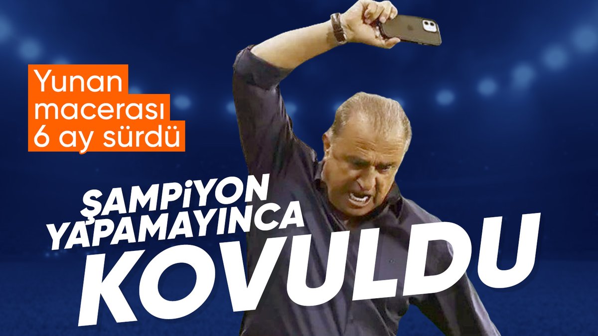 Fatih Terim, Panathinaikos'tan ayrıldığını açıkladı