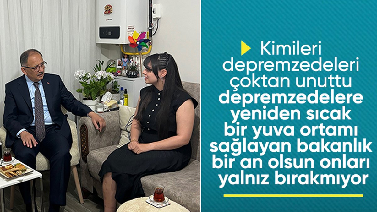 Hikayesiyle duygulandırmıştı: Mehmet Özhaseki'den depremzede Aylin Karakuş'a ziyaret