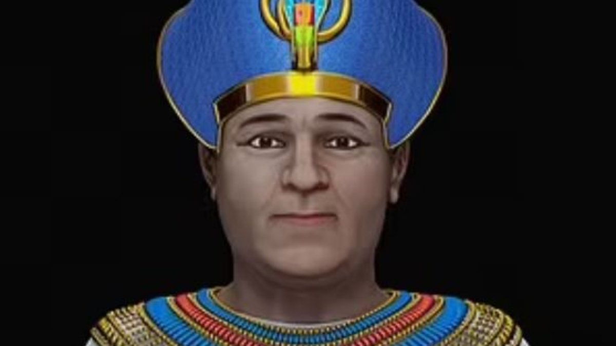 Mısır firavun hanedanlığının Kralı 3'üncü Amenhotep'un dijital yüzü çizildi